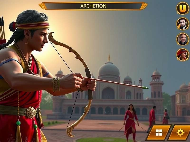 Royal Indian Archery community event showing players competing